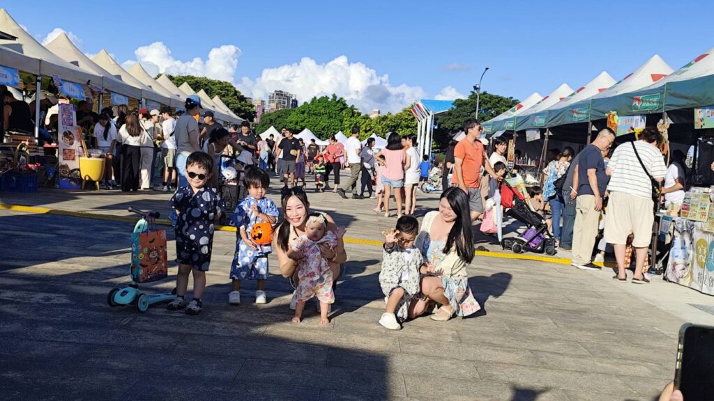 浴衣体験の様子